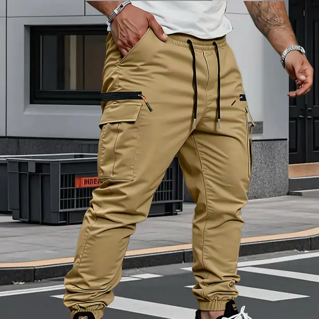 Leon | Spodnie Jogger Cargo Stretch dla Mężczyzn