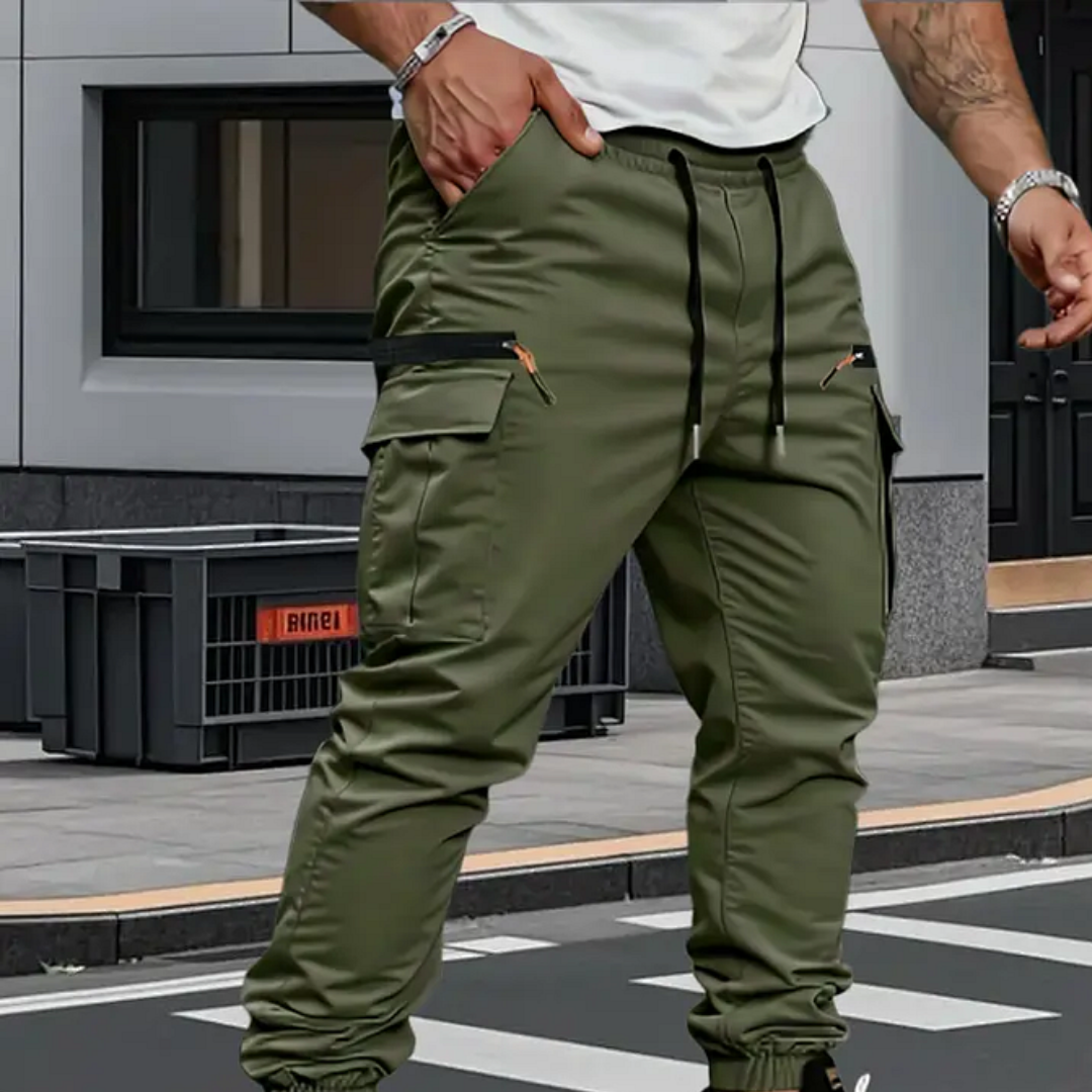 Leon | Spodnie Jogger Cargo Stretch dla Mężczyzn