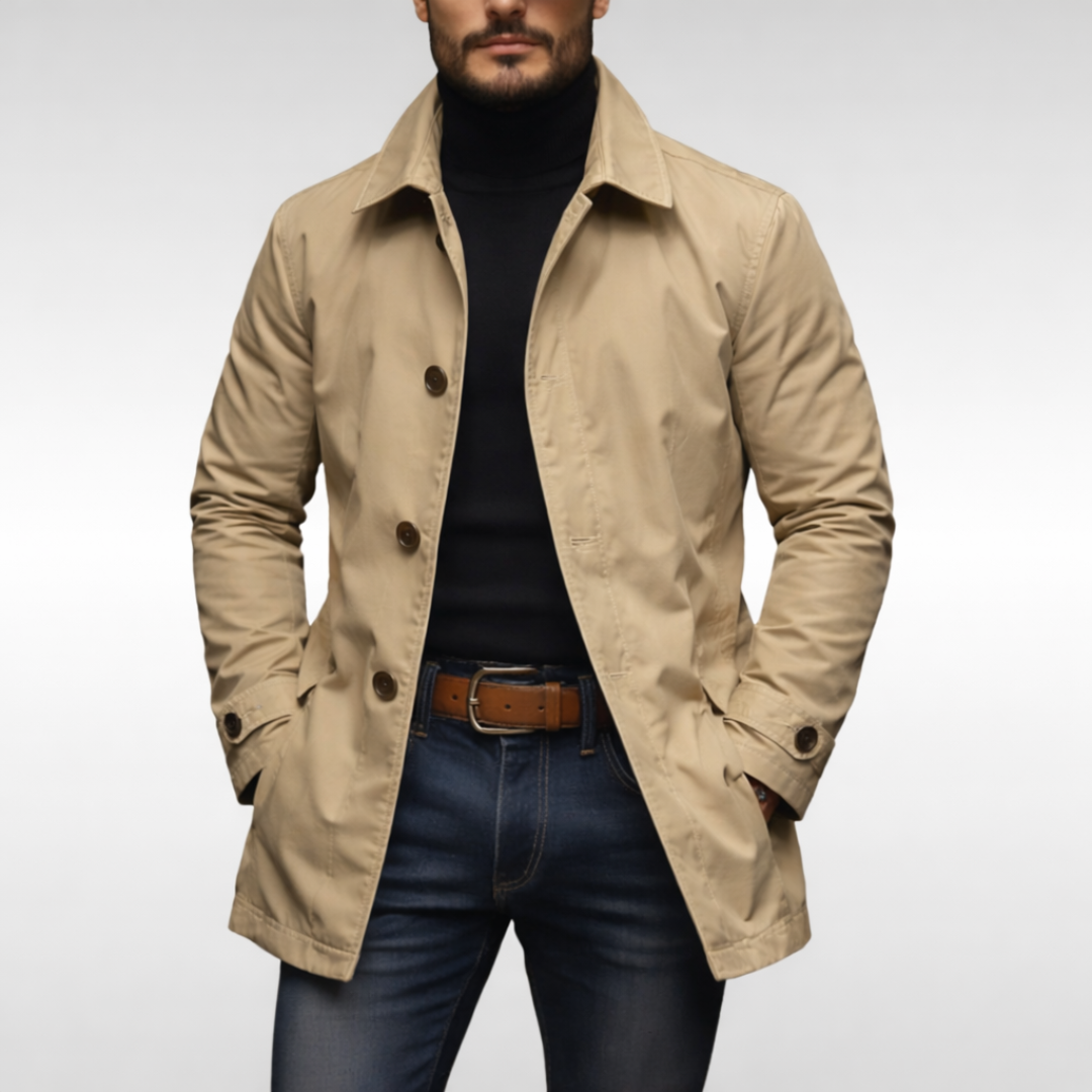 Mikołaj -Elegancki płaszcz trench