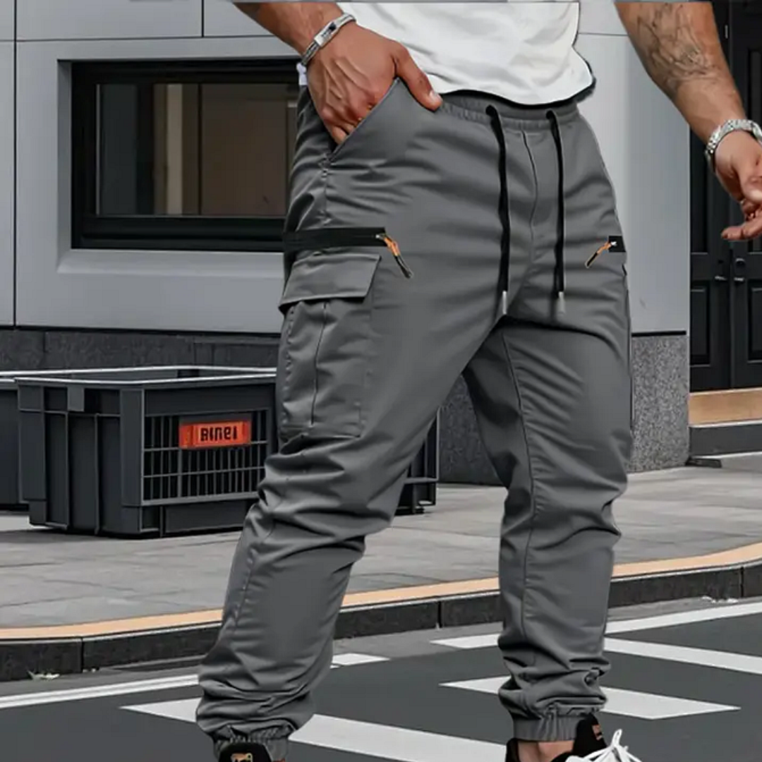 Leon | Spodnie Jogger Cargo Stretch dla Mężczyzn