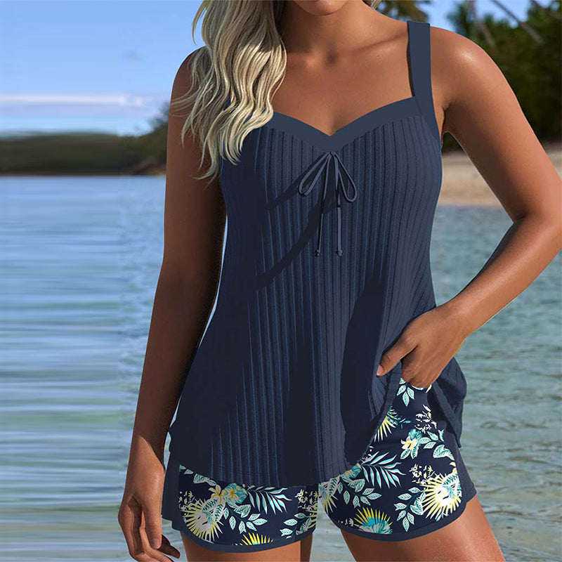 Rosalie | Tankini w Paski z Szortami